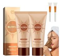 Fosoloni Set di maschere sbiancanti per il viso, 2 tubi da 100 ml, con 2 applicatori, maschera smacchiatrice