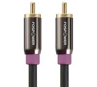 FosPower Cavo Subwoofer Audio RCA Coassiale Placcato Oro 24K - 3m