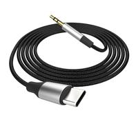 FosPower Cavo USB C vers AUX 3.5mm Adattatore Type C a Jack 3.5mm Audio | Compatibile con iPhone 17 16 15, Galaxy S25 S24 Ultra Fold Flip 7 6 5, iPad Pro, Pixel 10 9 8. 1m Hi-Fi DAC Cavo per Auto