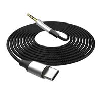 FosPower Cavo USB-C verso AUX 3,5 mm da 2 metro, Adattatore Type-C a Jack 3,5 mm con Hi-Fi DAC per Auto e Smartphone, per iPhone 17 16 15, Galaxy S25 S24 Ultra Fold Flip 7 6 5, iPad Pro, Pixel 10 9 8
