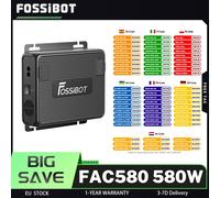 FOSSiBOT Caricatore alternatore FAC580 580W per centrale elettrica FOSSiBOT, compatibilità versatile, ricarica ad alta efficienza, raffreddamento