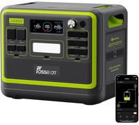 FOSSiBOT Centrale elettrica portatile F2400, 2048Wh batteria LFP, uscita fino a 2400W, batteria LFP, ricarica rapida, generatore solare per alimentazione domestica di emergenza, campeggio e camper