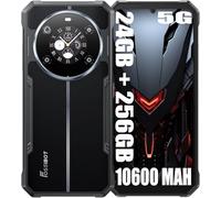 FOSSiBOT F109 5G Rugged Smartphone (2024), 10600mAh / 18W, 24GB + 256GB, Octa Core, 50MP Fotocamera + 16MP, Android 14, 6.75" Cellulari, W/ 1.32" Back Touch Screen, IP68/IP69K/NFC