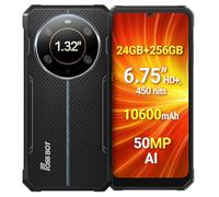 FOSSiBOT F109S Smartphone Rugged, 6,75'' Display HD+, Display Posteriore Innovativo, 24GB+256GB, Batteria 10600mAh, Fotocamera 50MP, Android 15, IP68 Impermeabile, NFC, Nero