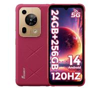 FOSSiBOT F112 Pro 5G Rugged Phone Smartphone all'aperto 6.88HD+ 120Hz Android 14 OS 24GB+256GB+1TB 7150mAh+18W 50MP+16MP Doppia slot SIM, Face ID, OTG, GPS, NFC,IP68/69K,PINK