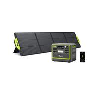 FOSSiBOT F2400 Centrale elettrica portatile con Pannello 200W Incluso, 2048Wh batteria LFP generatore solare, uscita fino a 2400W Power station, per backup domestico,campeggio
