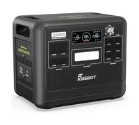 FOSSiBOT F2400 Centrale Elettrica Portatile e Generatore Solare, Batteria di Backup LiFePO4 da 2048 Wh, Uscita CA 2400 W (Picco 4800 W), Presa CA, CC, USB, Adatta per Camper e Viaggi All'aperto.