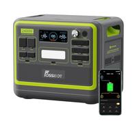 FOSSiBOT F2400 Centrale Elettrica Portatile e Generatore Solare, Batteria di Backup LiFePO4 da 2048 Wh, Uscita CA 2400 W (Picco 4800 W), presa CA, CC, USB, adatta per Camper e Viaggi All'aperto.