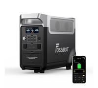 FOSSiBOT F3600 Pro Centrale Elettrica Portatile, 3840 Wh LiFePO4 - Generatore solare portatile con uscita 3 x 230 V AC 3600W, Power Station, interruzione di corrente, viaggio