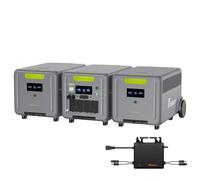 FOSSiBOT F7200 Centrale elettrica portatile con 2 batterie, 7200W CA, batteria LFP espandibile a 15,66 kWh, Power station UPS, generatore solare per uso domestico