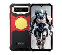 FOSSiBOT Smartphone Rugged F102, Luce da Campeggio da 495 lumen, 20GB+256GB, Fotocamera 108MP(Visione Notturna 20MP), Batteria 16500mAh, Cellulare Antiurto IP68, Android 13, 6.58'' HD+, NFC Rosso