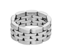 Fossil Anello da uomo Arden Watch Sinistra in acciaio inox, JF0482604010, Acciaio inossidabile, Nessuna pietra preziosa