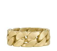 Fossil Anello a fascia a catena Harlow Linear Texture da uomo in acciaio color oro, JF046997106