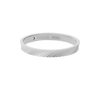 FOSSIL Anelli a fascia da donna in acciaio inossidabile, Argento nuvola, 4