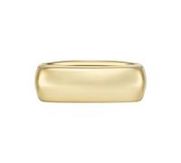 Fossil Anello Heritage da Donna, Signet in Acciaio Inossidabile Dorato, D'oro, 7
