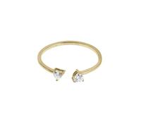 Fossil Anello da donna Sadie Tokens Of Affection Toi Et Moi, acciaio inossidabile color oro, JF04359710