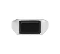 Fossil Anello da Uomo Signet in Acciaio Inossidabile Argento o Oro, D'argento, 63