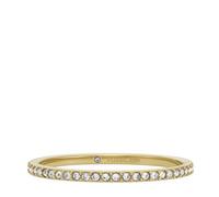 Fossil Anello a fascia All Stacked Up da donna in acciaio color oro, JF046867106