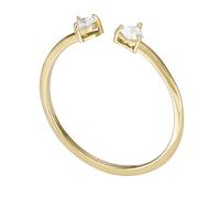 Fossil Anello Aperto Oro Cristalli Circuito 54 Mm Jf04359710 - Anello