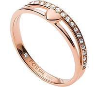 Fossil Anello Bronzo Con Cristalli Jf03460791 49 Mm - Anello