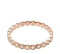 Fossil Anello da donna Sadie All Stacked Up, anello a fascia in acciaio inossidabile color oro rosa