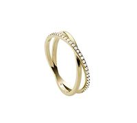 Fossil Anello Da Donna Vintage Iconic, Altezza: 5,4 mm Anello In Acciaio Inossidabile Dorato, JF03752710