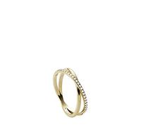 Fossil Anello Da Donna Vintage Iconic, Altezza: 5,4 mm Anello In Acciaio Inossidabile Dorato, JF03752710