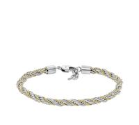 Fossil Bold Chains JF04607998 - Bracciale da uomo in acciaio INOX bicolore, Length: 215mm, Width: 5mm, Acciaio inossidabile, Senza Gemstone, Argento e Oro