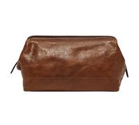 Fossil Regalo da viaggio per uomo, Kit da barba in pelle cognac 26,7 cm L x 14,6 cm L x 15,3 cm H MLG0724222