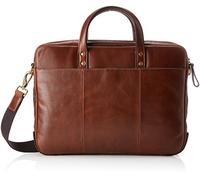 Fossil Borsa da uomo Haskell, Brief in pelle cognac 38,1 cm L x 5,1 cm L x 27,9 cm H MBG9343222