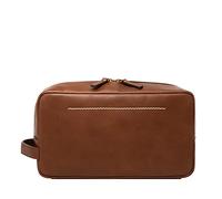 Fossil Borsa da viaggio da uomo in pelle da barba Dopp Kit, Westover Brown, Taglia unica