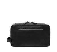 Fossil Borsa da viaggio da uomo in pelle da barba Dopp Kit, Westover Nero, Taglia unica