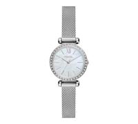 Fossil BQ3896 Orologio Tillie Mini a tre lancette in acciaio inossidabile a rete, argento, Argento