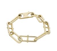 Fossil Bracciale da donna Heritage JF04234710 Acciaio inossidabile Chiusura a moschettone Tono oro