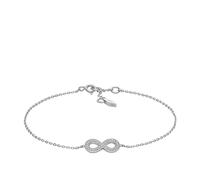 Fossil Bracciale a catena Infinity da donna in argento 925, JFS00633040, Nebbia Argento