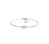 Fossil Bracciale a catena sottile da donna in acciaio inox con chiusura a moschettone