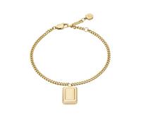 Fossil Bracciale a catena sottile da donna in acciaio inox con chiusura a moschettone