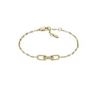 Fossil Bracciale da donna, Bracciale a catena in ottone Heritage, Oro (Gold)