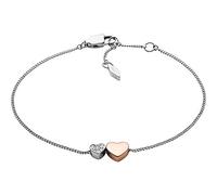 Fossil Bracciale Da Donna Motivi Vintage, 16,5 Cm + 0,4 Cm Bracciale In Acciaio Inossidabile, JF03095998