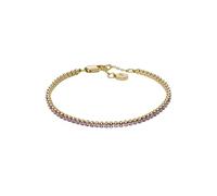 Fossil Bracciale a catena sottile da donna in ottone con chiusura a moschettone