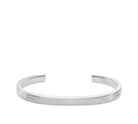 Fossil Bracciale bangle aperto in acciaio inossidabile da uomo