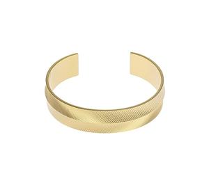 Fossil Bracciale bangle da donna in acciaio inossidabile con bracciale aperto