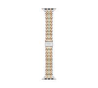Fossil Bracciale compatibile con Apple Watch, 38/40/41 mm - 18 mm Oro, Oro rosa, Argento Acciaio inossidabile, S380007