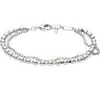 Fossil Bracciale Da Donna, 19 Cm Argento Base Metallo, Bracciale Howlite, JA6775040