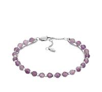 Fossil Bracciale multifilo All Stacked Up da donna con perline in ametista viola, JF04685040, Viola Chiaro
