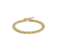 Fossil Bracciale da donna in acciaio inox con chiusura ad alamaro