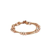 Fossil Bracciale da donna in vera pelle con chiusura a bottone