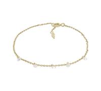 Fossil Bracciale Da Donna Sadie, Lunghezza: 165mm+30mm, Larghezza: 3mm, Altezza: 5mm Bracciale In Ottone Placcato Oro 14K, JA7135710
