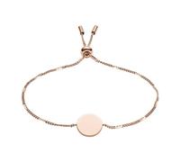 Fossil Bracciale da donna JF02898791, stretto, lunghezza interna minima 165 mm, oro rosa