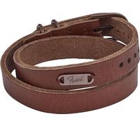 Fossil Bracciale Da Uomo Heritage, Lunghezza: 450 mm, Larghezza: 17 mm Bracciale In Pelle Marrone, JF04127200